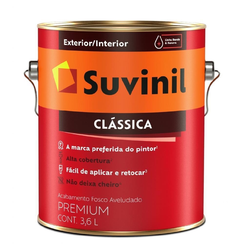 Suvinil Latex Premium A Classica Branco Neve 3,6 L