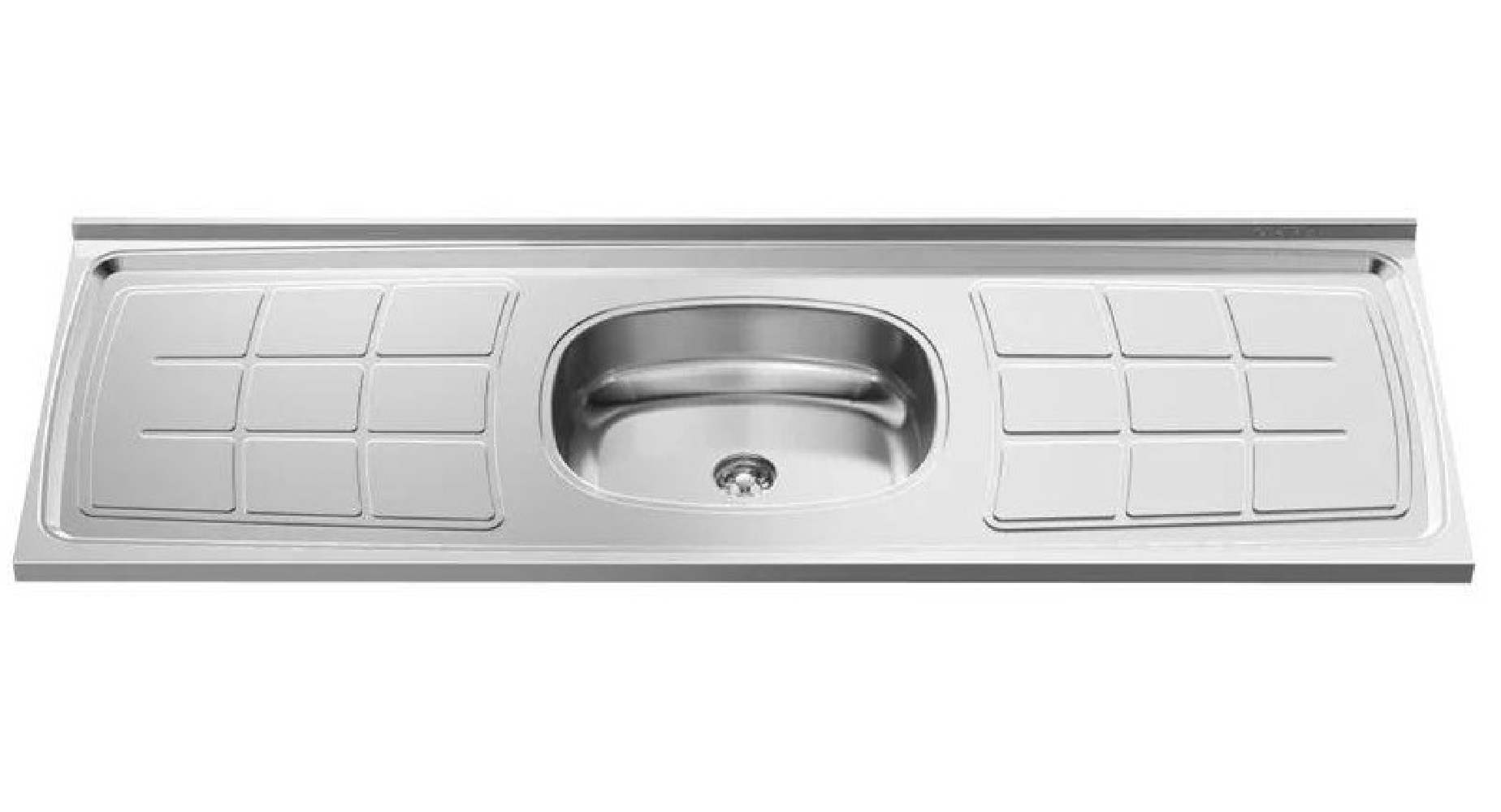 Pia Aço Inox 1,60 X 53 Cuba N: 4  30600 Ghelplus