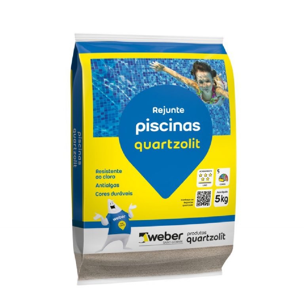 Rejunte Piscinas Quartzolit Azul Celeste 5kg