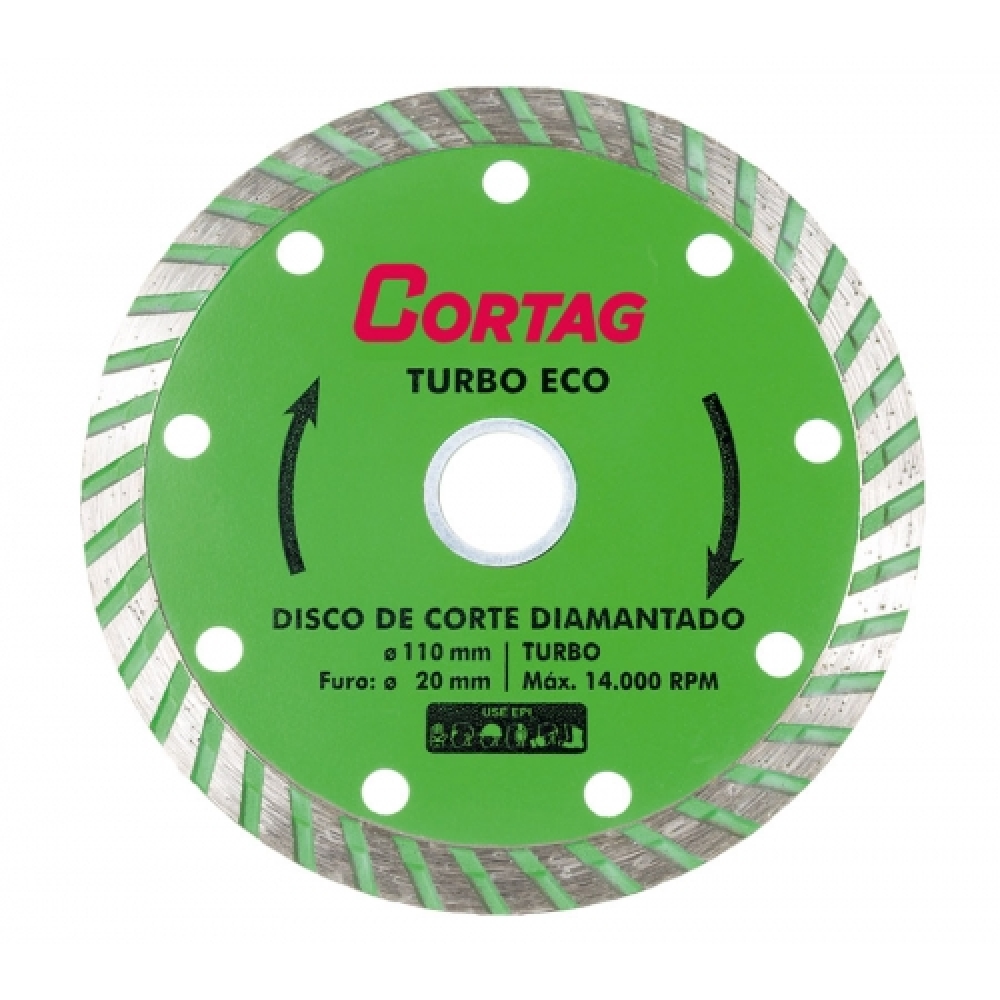 Disco de Corte Diamantado Cortag Turbo Eco