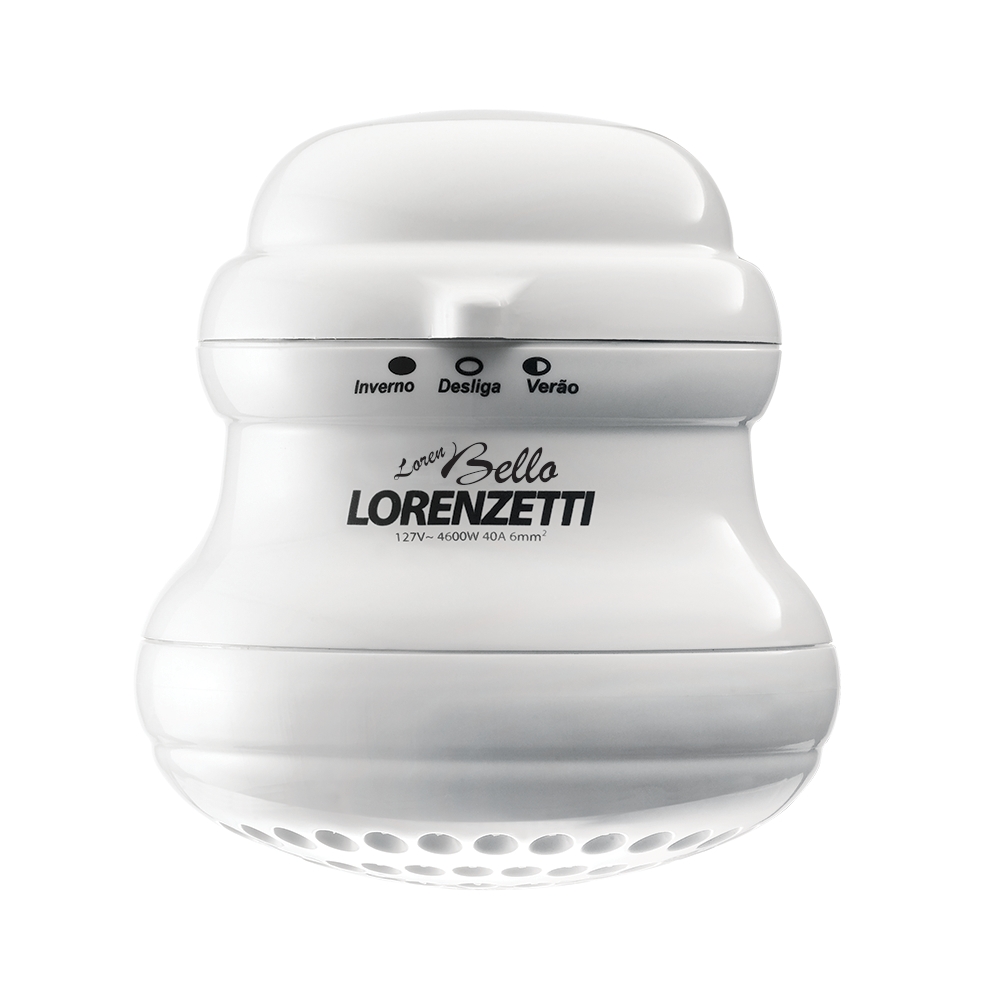 Chuveiro Lorenzetti Loren Bello Branco C/ Cano 220v 4600w