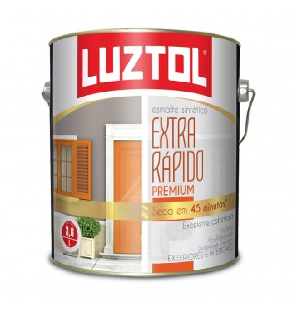 Esmalte Sintético Premium Extra Rápido Aluminio 3,6 L Luztol