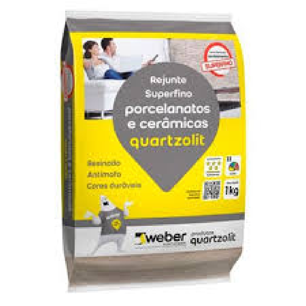 Rejunte Porcelanatos e Cerâmicas Quartzolit Corda 5kg