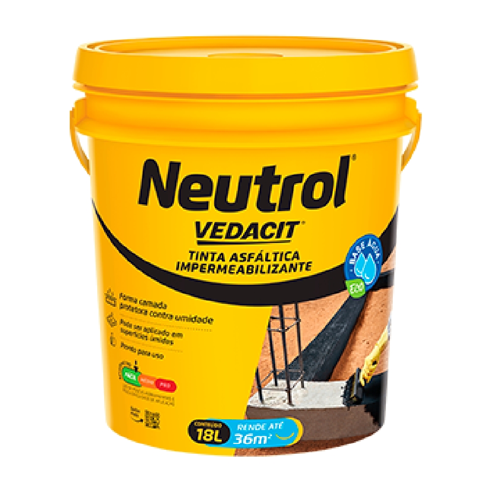 Neutrol À Base de Água 18l Vedacit