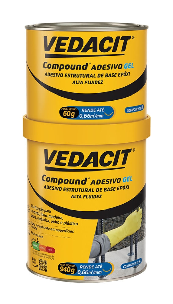 Compound Adesivo Gel 1kg Vedacit