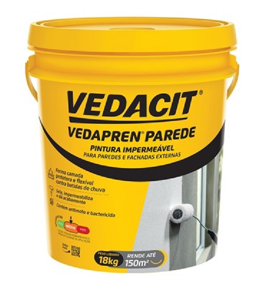 Vedapren Parede Branco Balde 18kg Vedacit