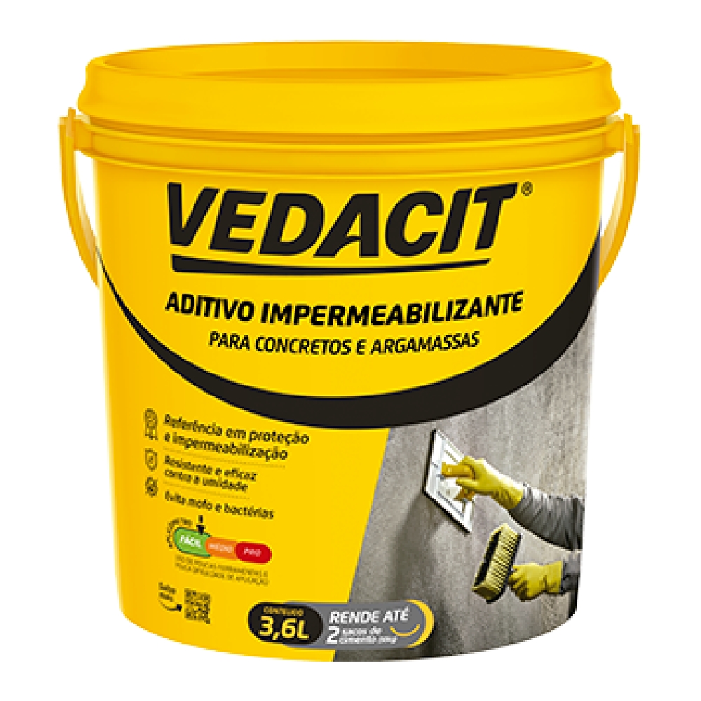 Vedacit Aditivo Impermeabilizante 3,6l