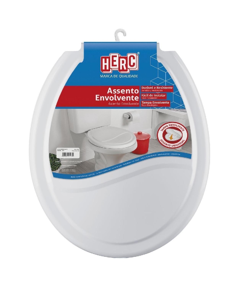 Assento Sanitário Envolvente Branco Herc 385