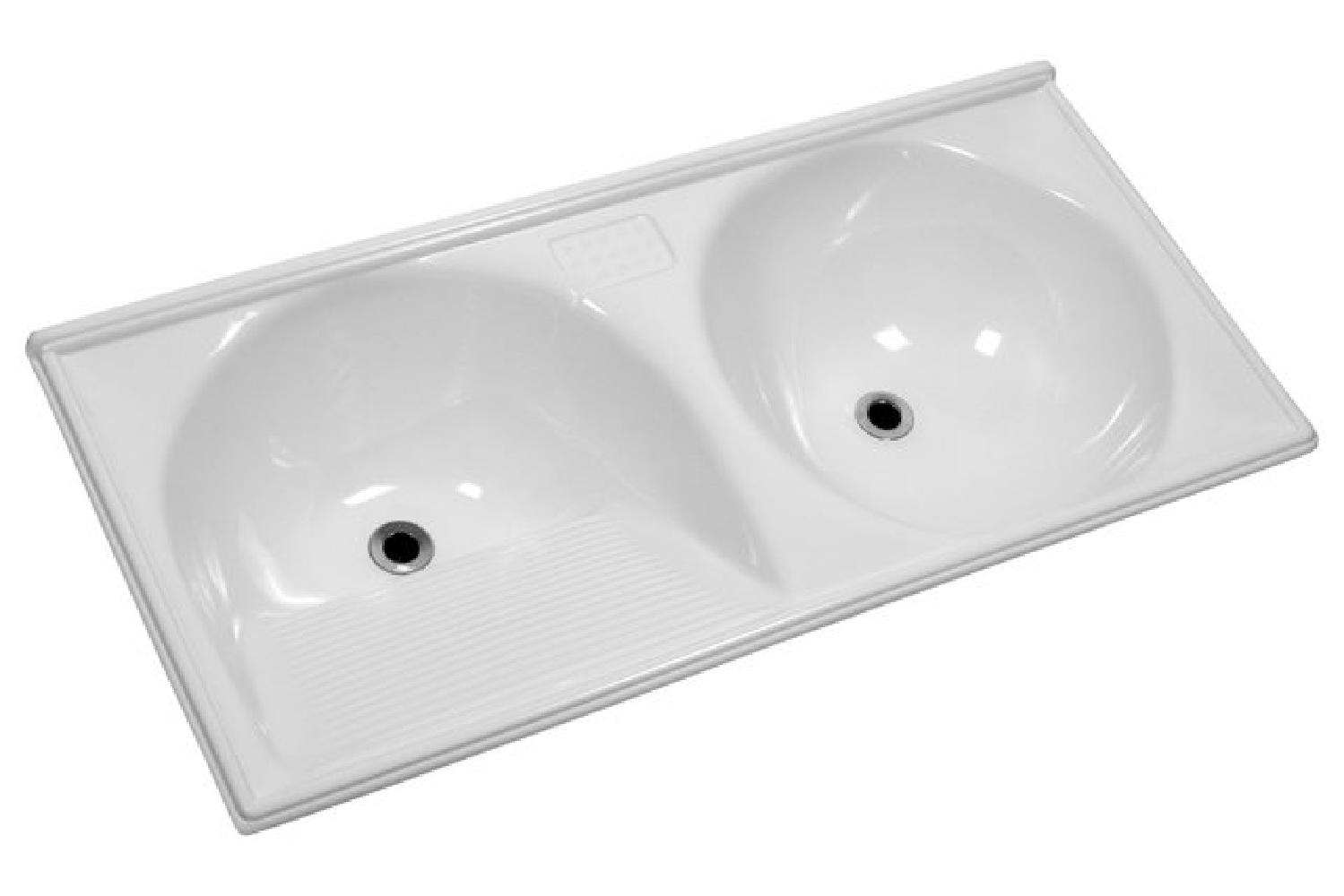 Tanque Decoralita Duplo Premium Redondo 120 X 60 Branco Tp120rbr