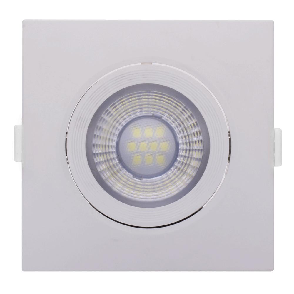 Spot Led Quadrado Mr16 6w 3000k Biv. Sl30633 Empalux